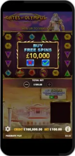 Buy Free Spins Feature in Gates of Olympus